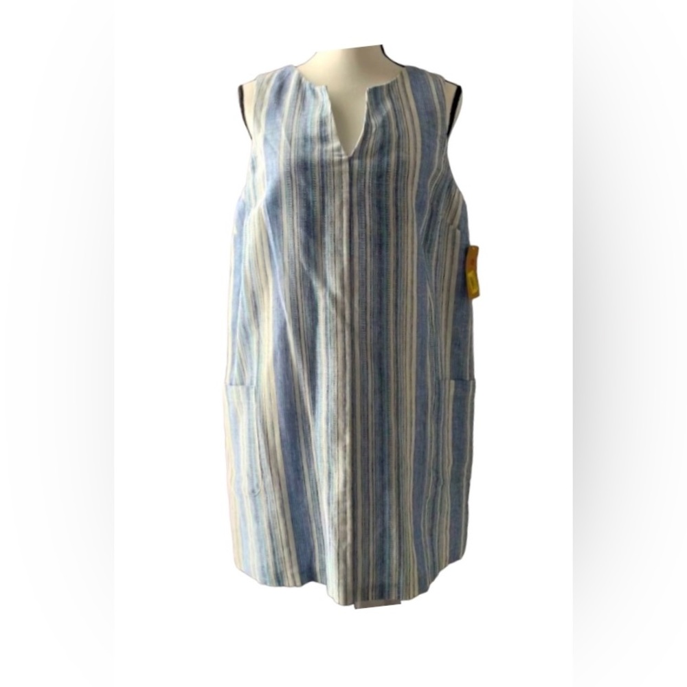 New tags CREMIEUX. Linen shift dress Women’s size Medium 10